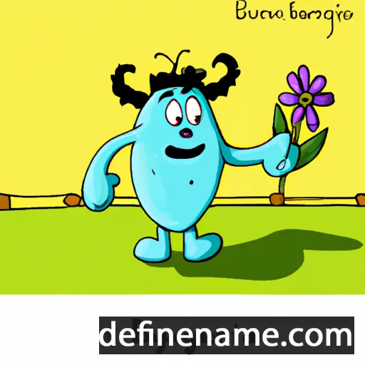 cartoon of the name Búzavirág