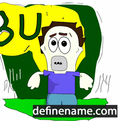 cartoon of the name Bu