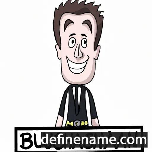 cartoon of the name Buchanan