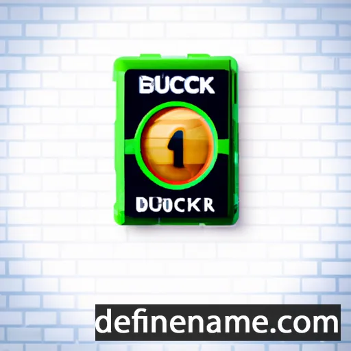 cartoon of the name Buckner