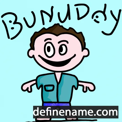 cartoon of the name Budhy