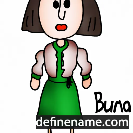 cartoon of the name Bujana