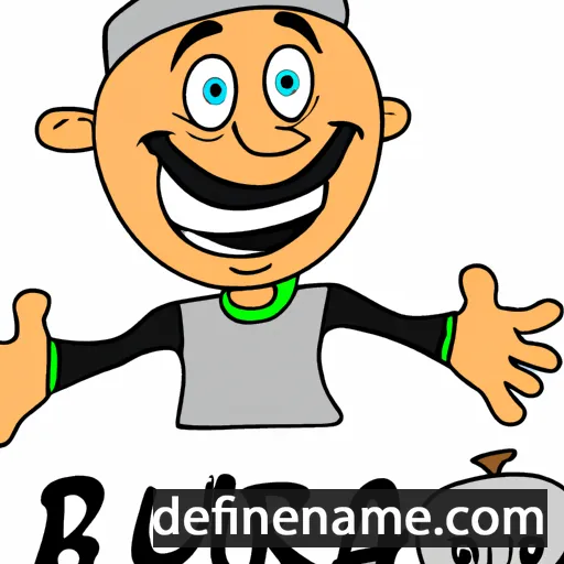 cartoon of the name Bujar