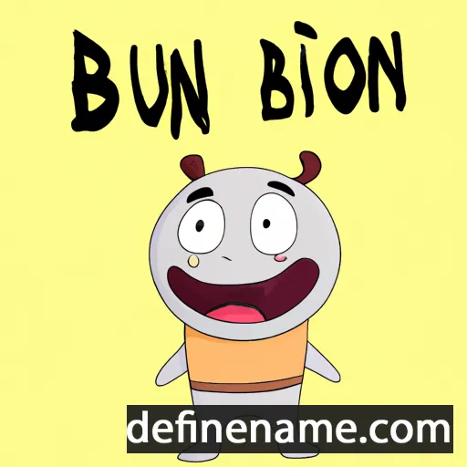 cartoon of the name Bujoní