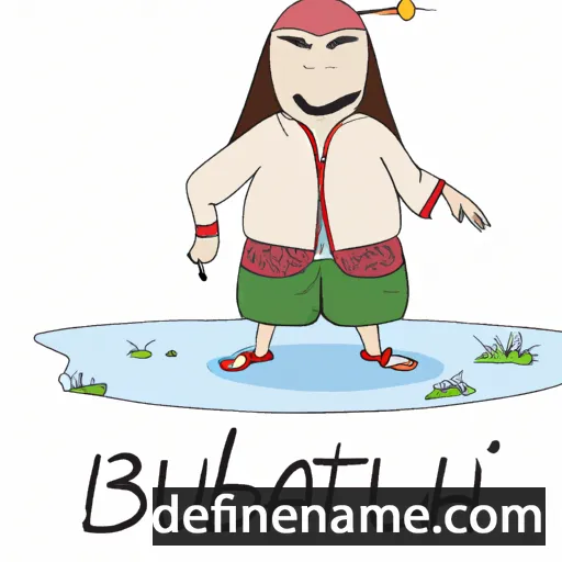 cartoon of the name Bukhuti