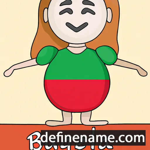 cartoon of the name Bulgaria