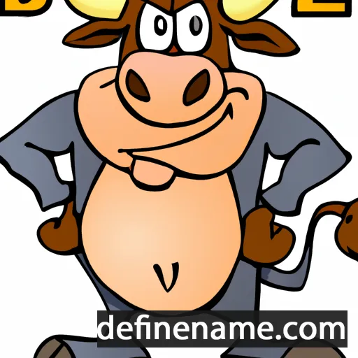 cartoon of the name Bull