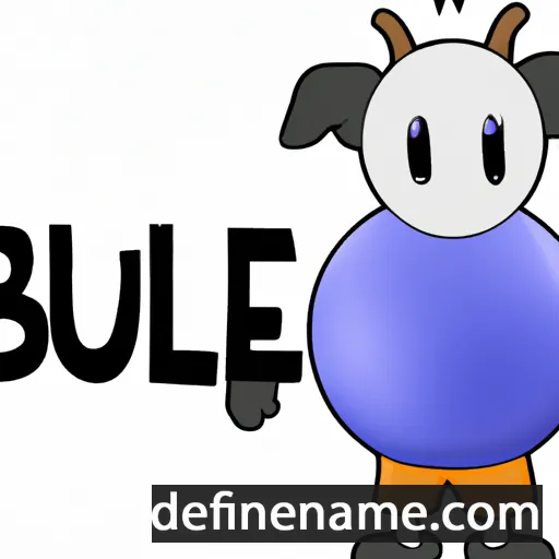 cartoon of the name Bulle