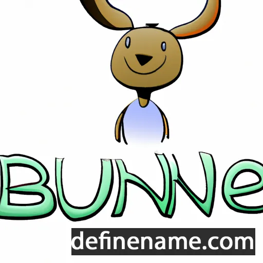 cartoon of the name Bune