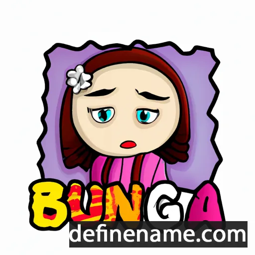 cartoon of the name Bunga