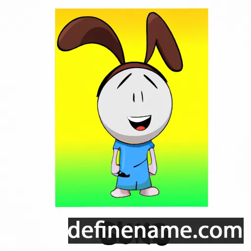 cartoon of the name Bunji