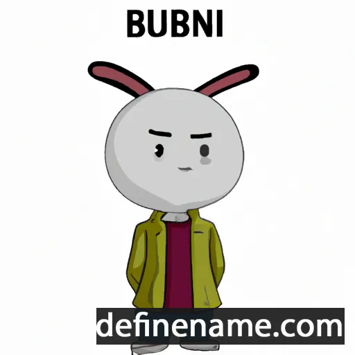 cartoon of the name Bunri