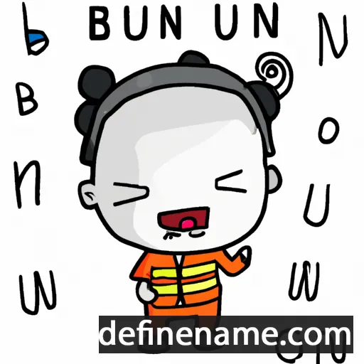 cartoon of the name Bunruen