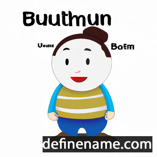 cartoon of the name Buntham