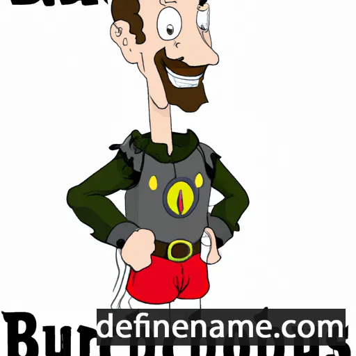 cartoon of the name Burchardus