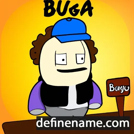 cartoon of the name Burga