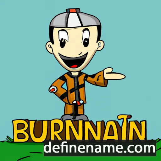 cartoon of the name Burhanudin