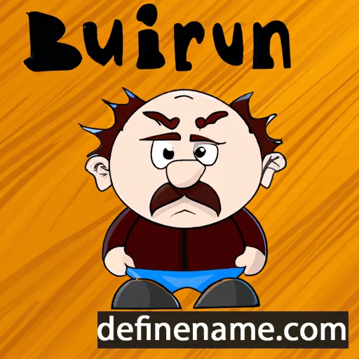 cartoon of the name Burinn