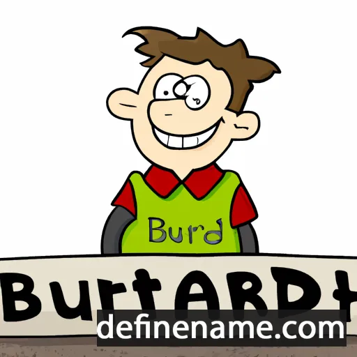 cartoon of the name Burkhardt