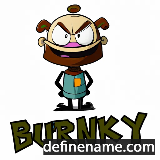 cartoon of the name Burkney