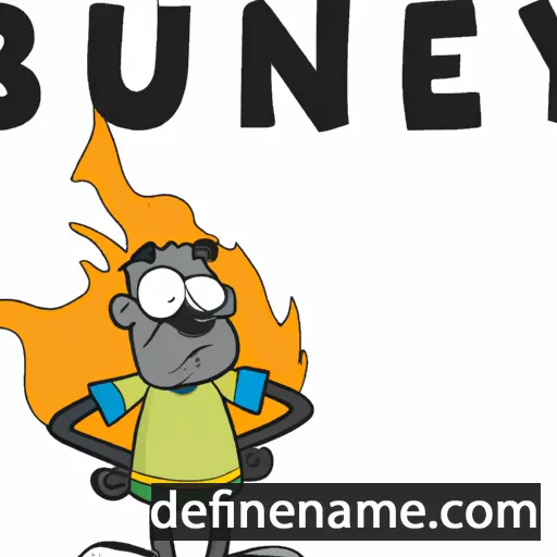 cartoon of the name Burney