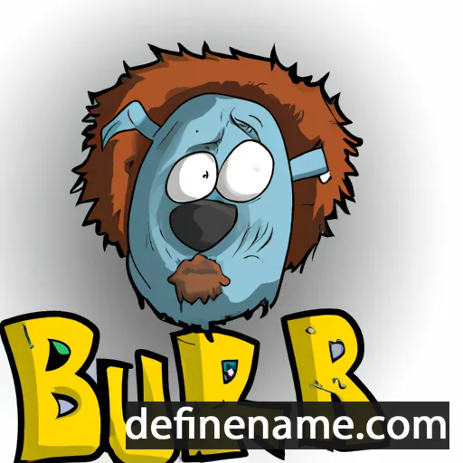 cartoon of the name Burr