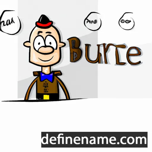 cartoon of the name Burtel