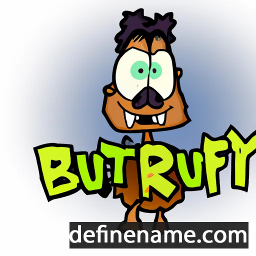 cartoon of the name Burty