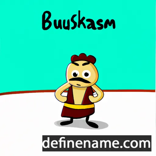 cartoon of the name Busarakam