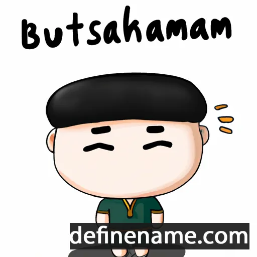 cartoon of the name Butsarakham