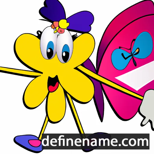 cartoon of the name Butterfly