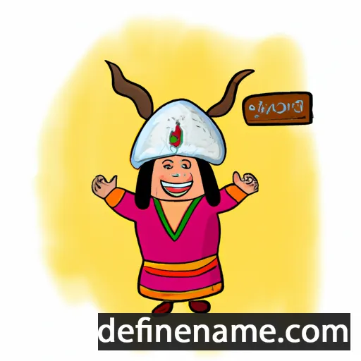 cartoon of the name Buyan-amgalan