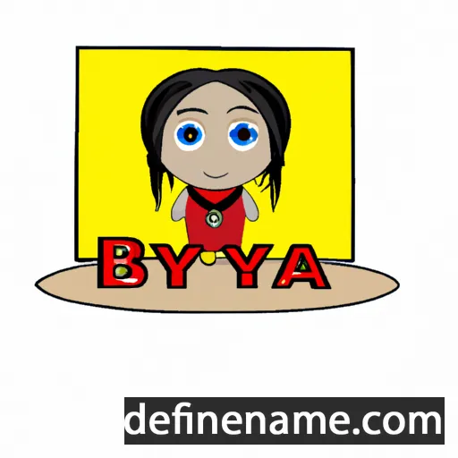 cartoon of the name Buyana