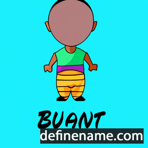 cartoon of the name Buyantu