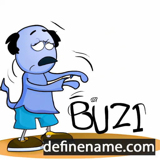 cartoon of the name Buzi