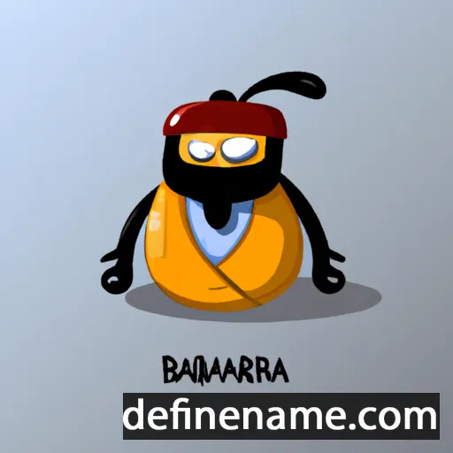 cartoon of the name Byambabaatar