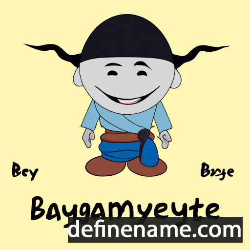 cartoon of the name Byambatsetseg