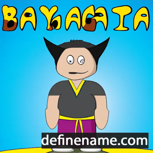 cartoon of the name Byambatsogt