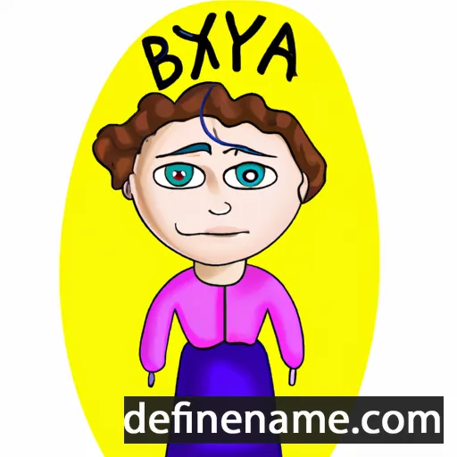 cartoon of the name Byanka