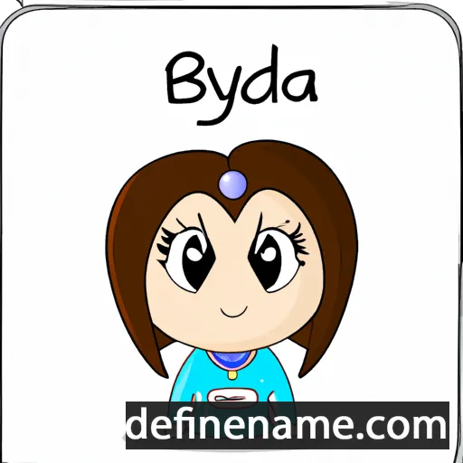 cartoon of the name Bydia