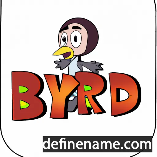 cartoon of the name Byrd