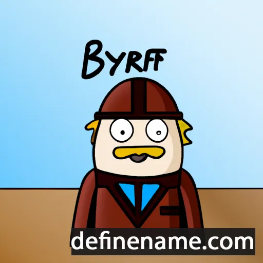 cartoon of the name Byrhtferð