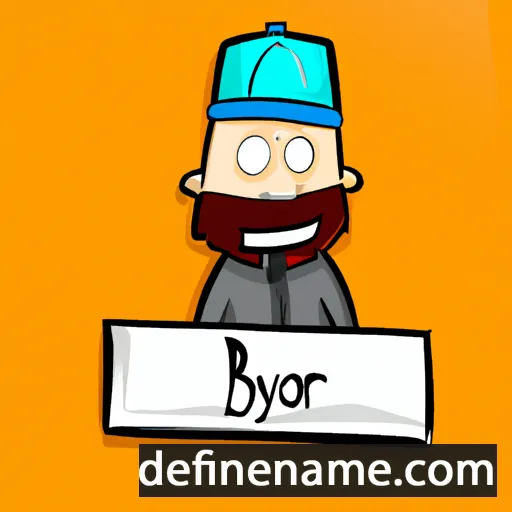 cartoon of the name Bysor