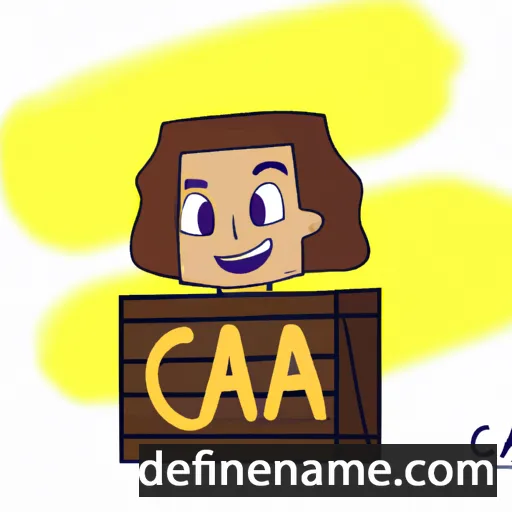 cartoon of the name Cáijá