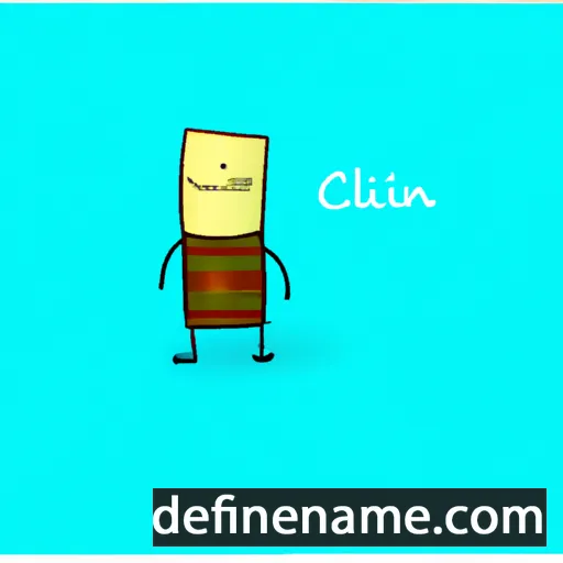 cartoon of the name Câlin