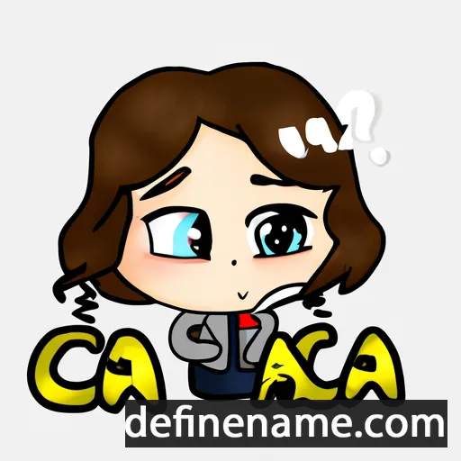 cartoon of the name Ca