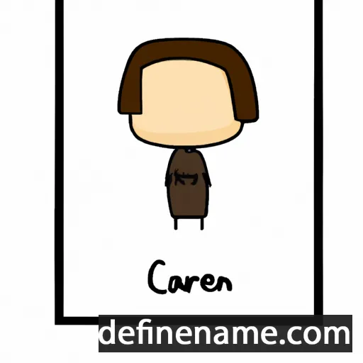 cartoon of the name Caaren