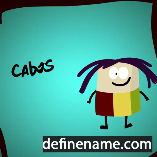 cartoon of the name Cabaas