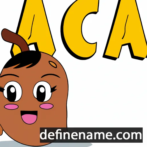 cartoon of the name Caca