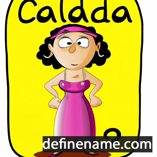 cartoon of the name Cacilda